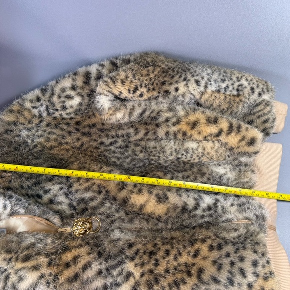 St. John Animal Print Faux Fur Bomber Jacket - Picture 13 of 16
